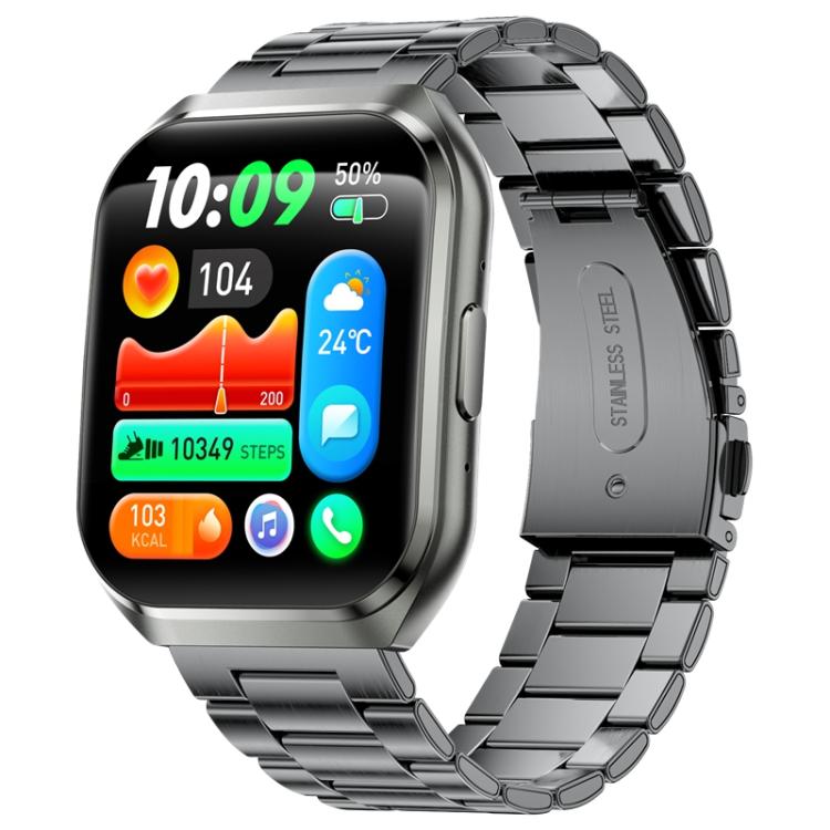 Smartwatch QS66 da 1,83 pollici, supporta chiamate Bluetooth, monitoraggio della frequenza cardiaca e dell'ossigeno nel sangue.