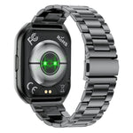 Smartwatch QS66 da 1,83 pollici, supporta chiamate Bluetooth, monitoraggio della frequenza cardiaca e dell'ossigeno nel sangue.