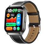 Smartwatch QS66 da 1,83 pollici, supporta chiamate Bluetooth, monitoraggio della frequenza cardiaca e dell'ossigeno nel sangue.