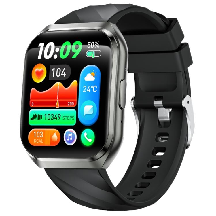 Smartwatch QS66 da 1,83 pollici, supporta chiamate Bluetooth, monitoraggio della frequenza cardiaca e dell'ossigeno nel sangue.