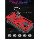 Custodia protettiva antiurto in TPU + PC con supporto girevole a 360 gradi, For LG Aristo 2, For LG Aristo 5, For Xiaomi Redmi K20, For LG K30, For LG K40, For LG K50 & Q60