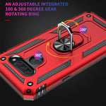 Custodia protettiva antiurto in TPU + PC con supporto girevole a 360 gradi, For LG Aristo 2, For LG Aristo 5, For Xiaomi Redmi K20, For LG K30, For LG K40, For LG K50 & Q60