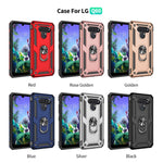 Custodia protettiva antiurto in TPU + PC con supporto girevole a 360 gradi, For LG Aristo 2, For LG Aristo 5, For Xiaomi Redmi K20, For LG K30, For LG K40, For LG K50 & Q60