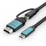 Cavo Type-C a HDMI e Type-C 4K 30Hz 2m Onten UC956