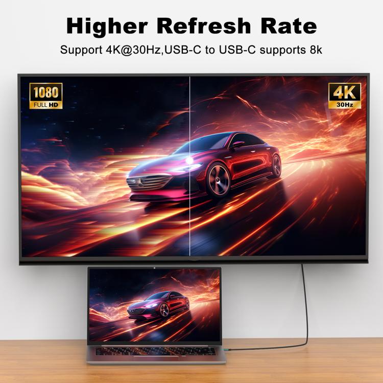 Cavo Type-C a HDMI e Type-C 4K 30Hz 2m Onten UC956