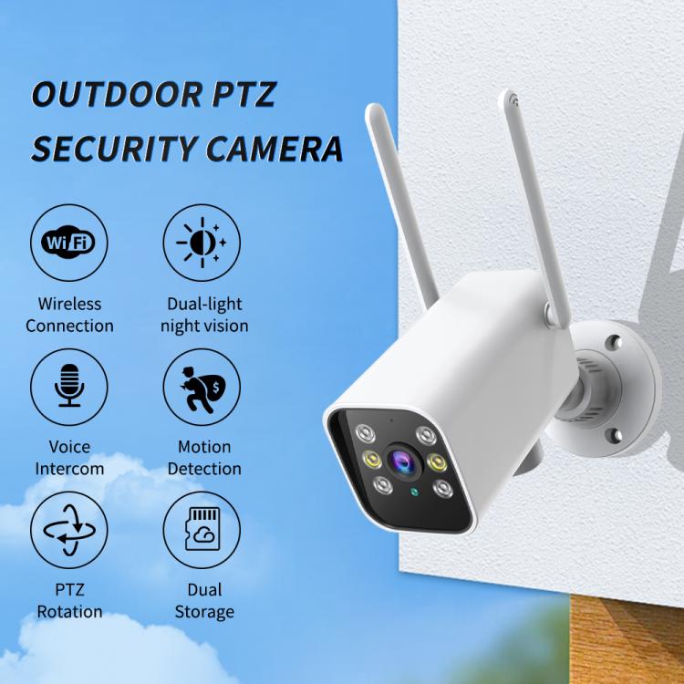 Telecamera di sorveglianza di sicurezza bullet PTZ per esterni K20 1080P HD, K20