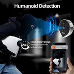 Videocitofono wireless WiFi RH-PD7 con schermo HD da 4,3 pollici, spioncino panoramico a 360 gradi e connessione Wi-Fi a 2,4 GHz., RH-PD7