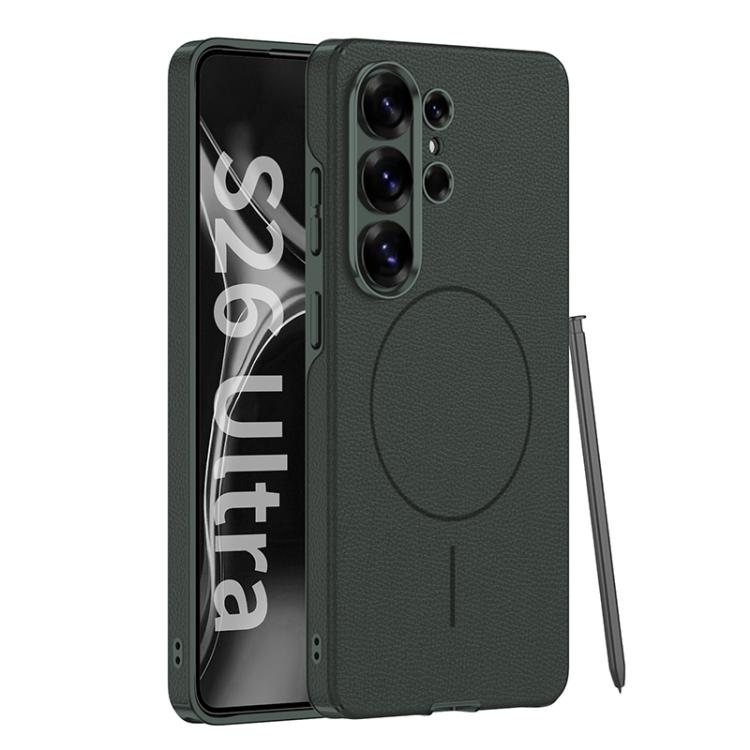 Custodia per telefono GKK Four Curves in ecopelle con anello magnetico sottile e copertura completa, For Samsung Galaxy S26 Ultra 5G