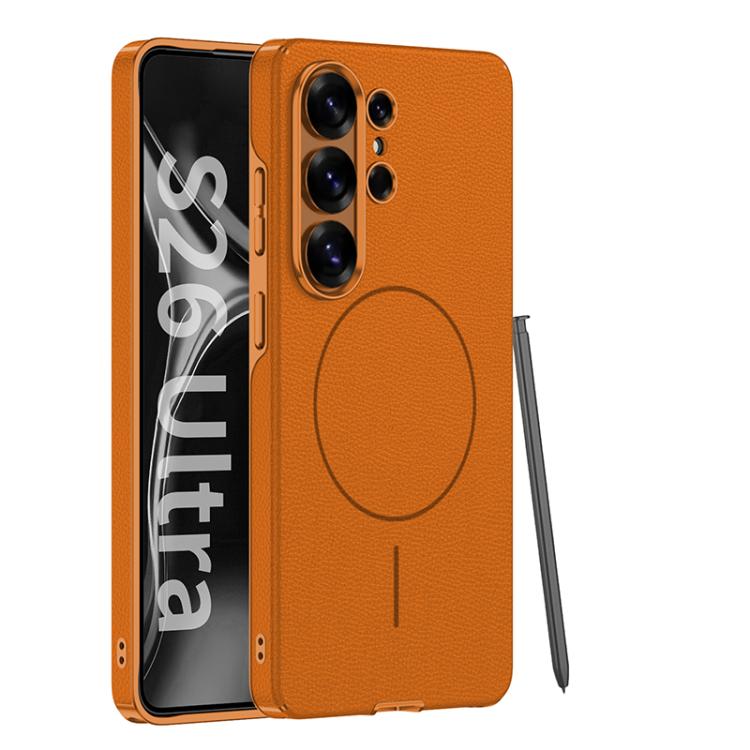 Custodia per telefono GKK Four Curves in ecopelle con anello magnetico sottile e copertura completa, For Samsung Galaxy S26 Ultra 5G