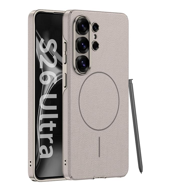 Custodia per telefono GKK Four Curves in ecopelle con anello magnetico sottile e copertura completa, For Samsung Galaxy S26 Ultra 5G