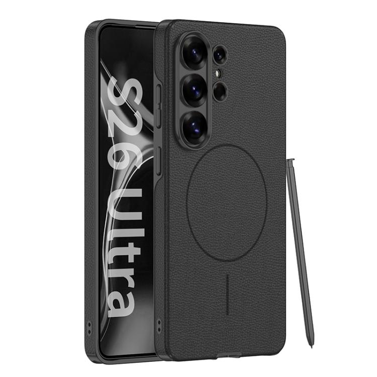Custodia per telefono GKK Four Curves in ecopelle con anello magnetico sottile e copertura completa, For Samsung Galaxy S26 Ultra 5G