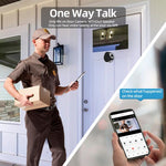 Videocitofono WiFi con schermo HD da 4,3 pollici, microonde, radar e rilevamento di movimento, spioncino RH-PD9., RH-PD9