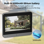 Videocitofono WiFi con schermo HD da 4,3 pollici, microonde, radar e rilevamento di movimento, spioncino RH-PD9., RH-PD9