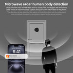 Videocitofono WiFi con schermo HD da 4,3 pollici, microonde, radar e rilevamento di movimento, spioncino RH-PD9., RH-PD9