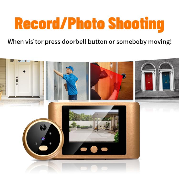 RH-TPD08 Spioncino elettronico con display da 2,8 pollici 720P e videocitofono wireless 2.4G