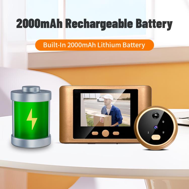 RH-TPD08 Spioncino elettronico con display da 2,8 pollici 720P e videocitofono wireless 2.4G