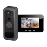 Videocitofono intelligente Tuya RH-TPD10-W con schermo IPS da 4 pollici, audio bidirezionale e Wi-Fi.