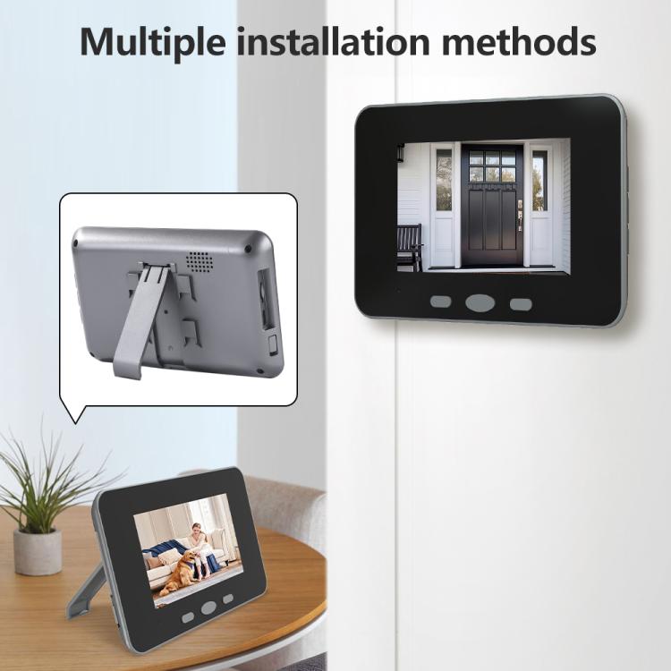 Videocitofono intelligente Tuya RH-TPD10-W con schermo IPS da 4 pollici, audio bidirezionale e Wi-Fi.