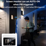 Videocitofono intelligente Tuya RH-TPD10-W con schermo IPS da 4 pollici, audio bidirezionale e Wi-Fi.