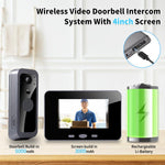 Videocitofono intelligente Tuya RH-TPD10-W con schermo IPS da 4 pollici, audio bidirezionale e Wi-Fi.
