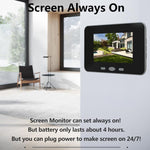 Videocitofono intelligente Tuya RH-TPD10-W con schermo IPS da 4 pollici, audio bidirezionale e Wi-Fi.