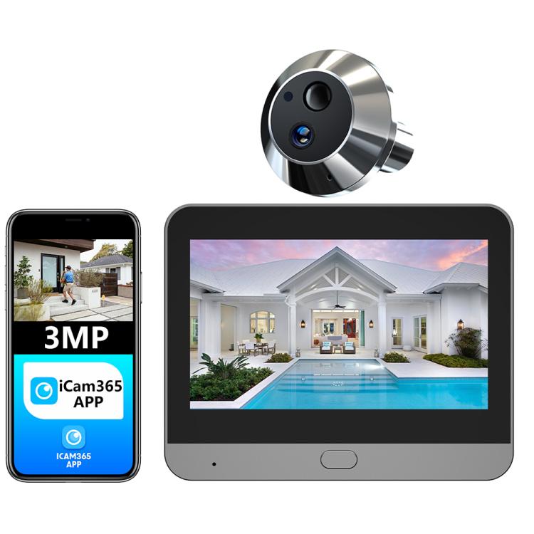Videocitofono intelligente WiFi RH-PD6-I con schermo HD da 4,3 pollici e rilevamento di movimento., RH-PD6-I