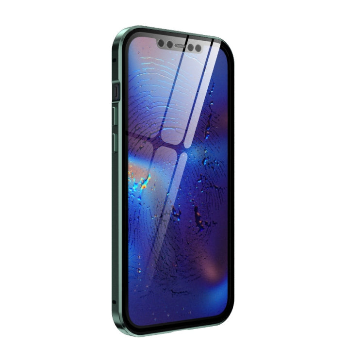 Custodia magnetica in vetro temperato per iPhone 12 e 12 Pro Max