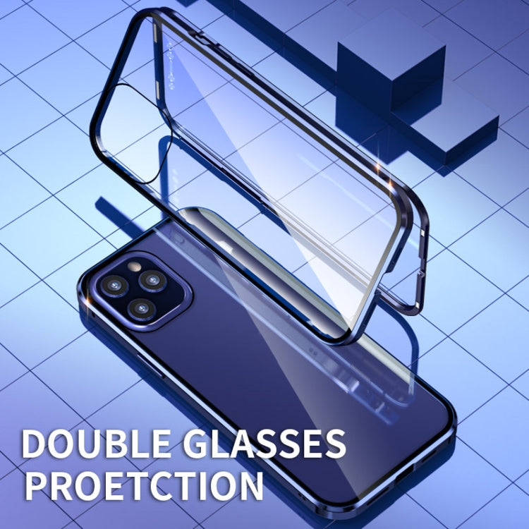 Custodia magnetica in vetro temperato per iPhone 12 e 12 Pro Max