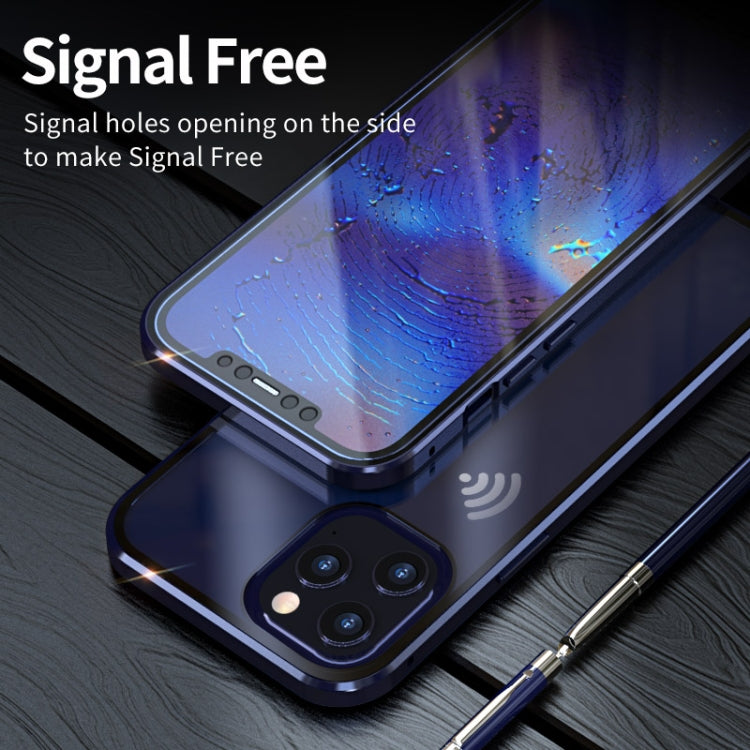 Custodia magnetica in vetro temperato per iPhone 12 e 12 Pro Max