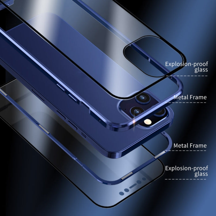 Custodia magnetica in vetro temperato per iPhone 12 e 12 Pro Max