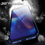 Custodia magnetica in vetro temperato per iPhone 12 e 12 Pro Max