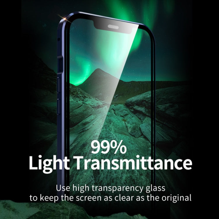 Custodia magnetica in vetro temperato per iPhone 12 e 12 Pro Max