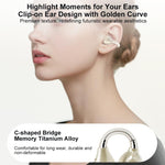 Auricolari wireless Bluetooth ZGA GS25 con clip auricolare, GS25