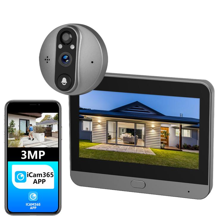 Videocitofono WiFi RH-PD8-I con schermo HD da 4,3 pollici, visione notturna senza punti rossi., RH-PD8-I