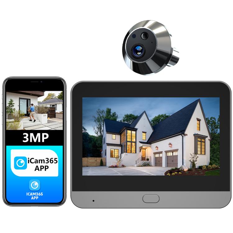 Videocitofono intelligente WiFi RH-PD10-I con schermo HD da 4,3 pollici e rilevamento di movimento., RH-PD10-I