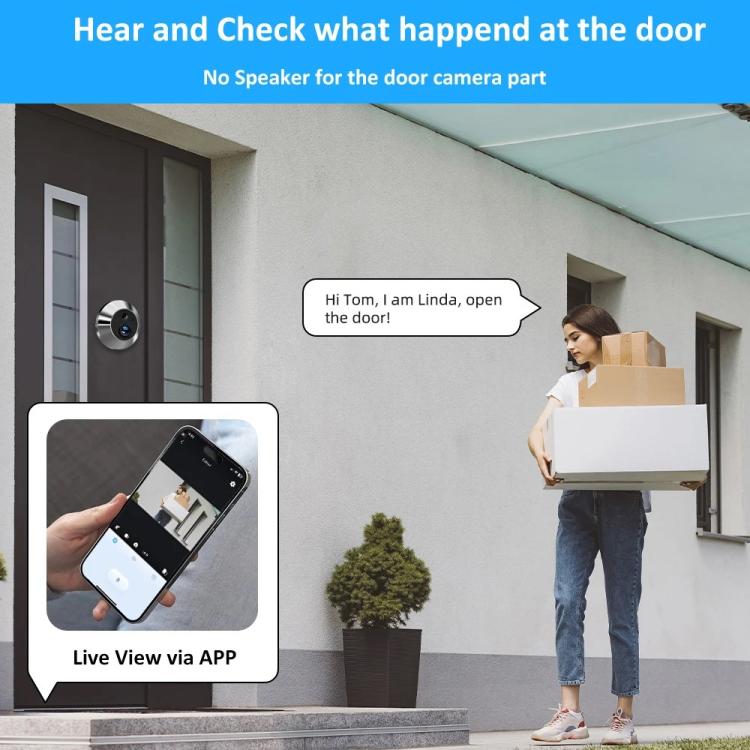 Videocitofono intelligente WiFi RH-PD10-I con schermo HD da 4,3 pollici e rilevamento di movimento., RH-PD10-I