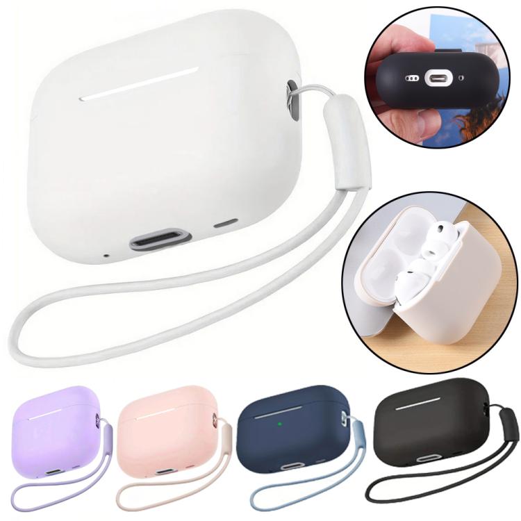 Custodia protettiva in silicone per auricolari con cordino, For AirPods Pro 3