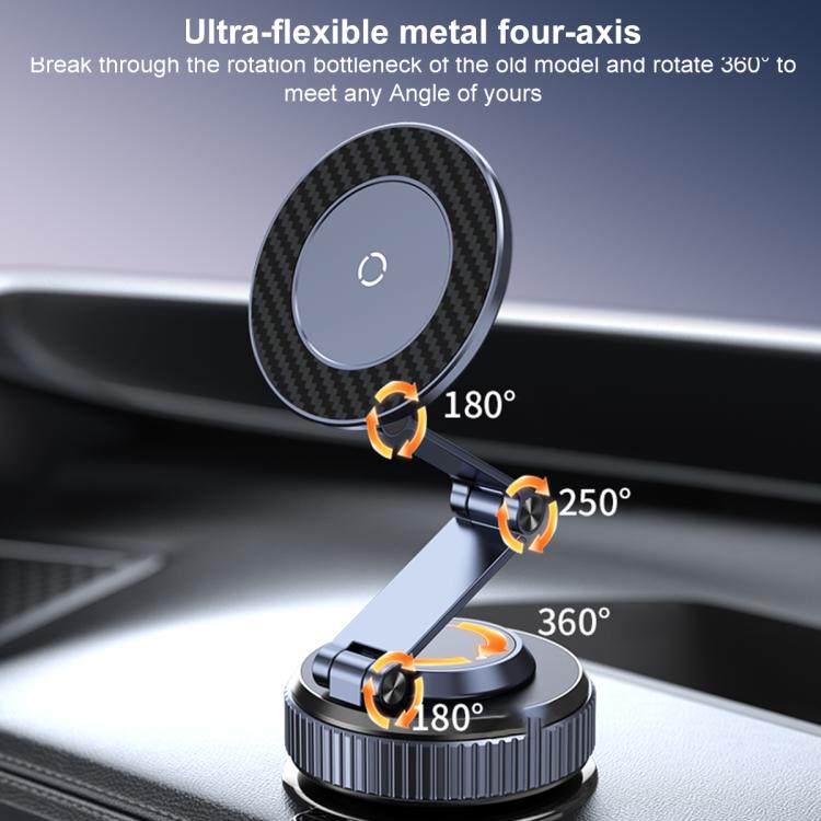 K001B Supporto magnetico per telefono da auto con ventosa e rotazione a 360 gradi, K001B