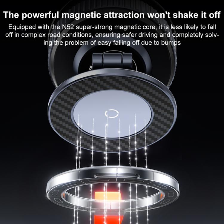 K001B Supporto magnetico per telefono da auto con ventosa e rotazione a 360 gradi, K001B
