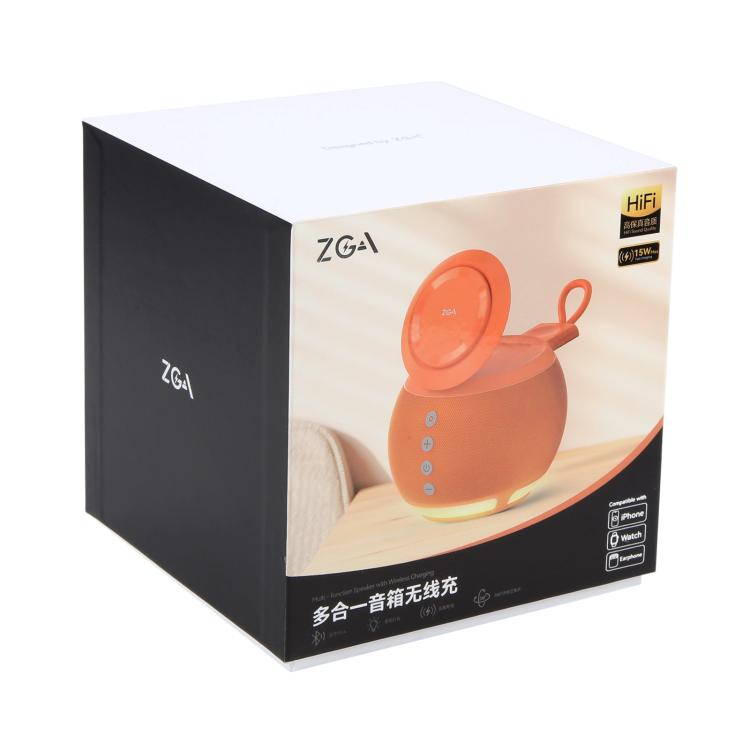 Altoparlante Bluetooth multifunzione ZGA WX08 da 15 W con caricabatterie wireless per telefono e orologio., WX08