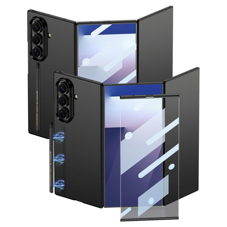 Custodia per telefono GKK ultra sottile integrata a copertura totale con penna magnetica, For Samsung Galaxy Z TriFold