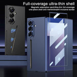Custodia per telefono GKK ultra sottile integrata a copertura totale con penna magnetica, For Samsung Galaxy Z TriFold
