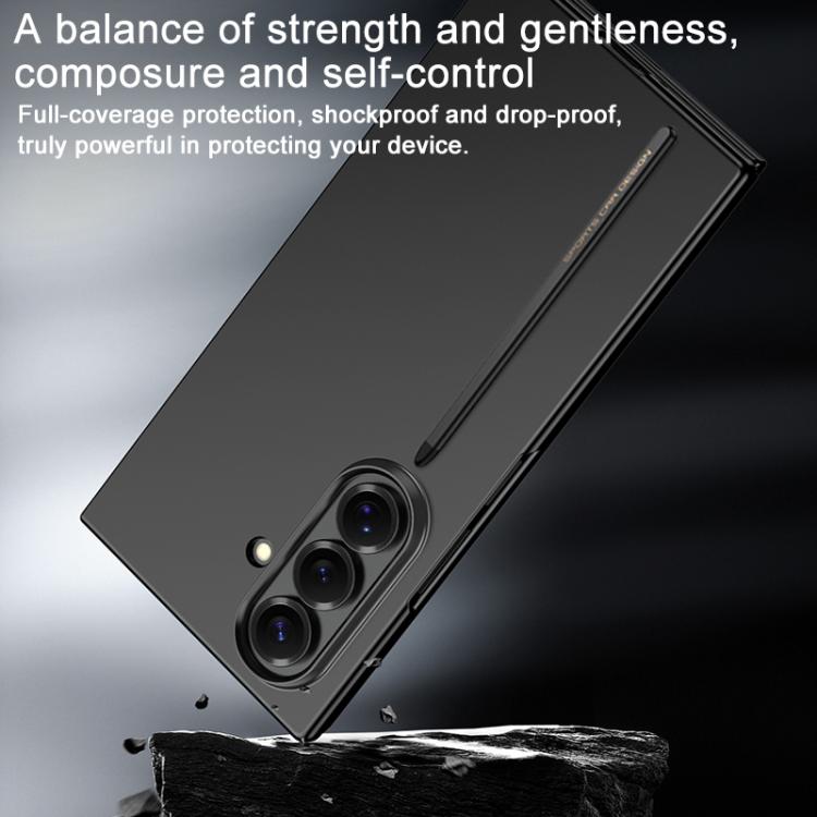 Custodia per telefono GKK ultra sottile integrata a copertura totale con penna magnetica, For Samsung Galaxy Z TriFold