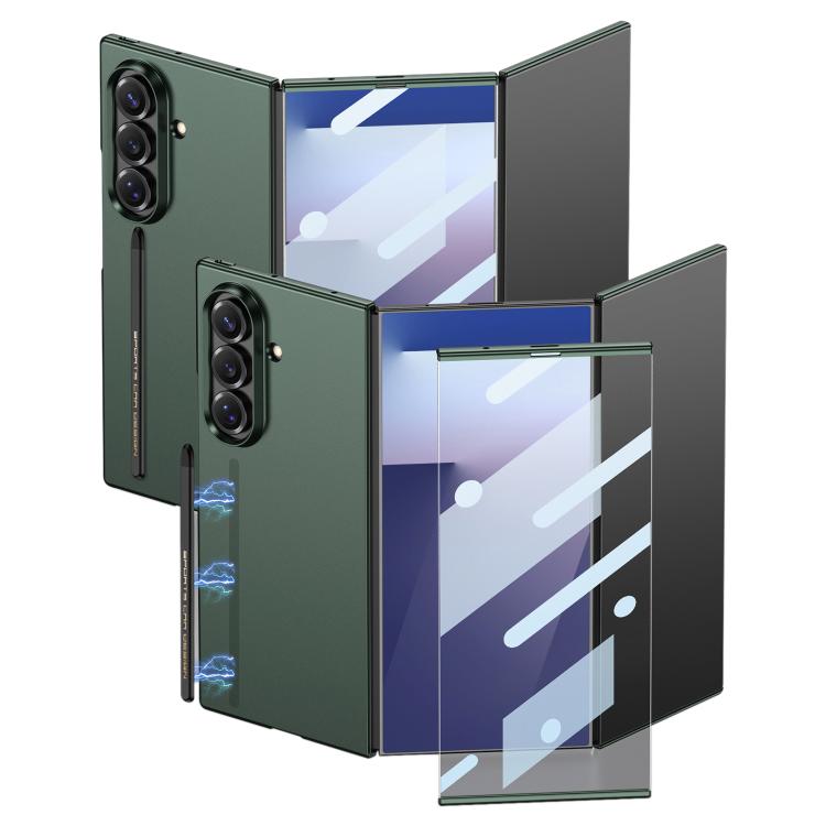 Custodia per telefono GKK ultra sottile integrata a copertura totale con penna magnetica, For Samsung Galaxy Z TriFold