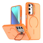 Contrasto di colori brillante, sensazione al tatto simile alla pelle, supporto per fotocamera, custodia per telefono MagSafe, For Samsung Galaxy A13 5G / 4G