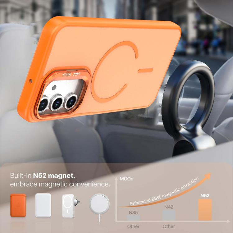 Contrasto di colori brillante, sensazione al tatto simile alla pelle, supporto per fotocamera, custodia per telefono MagSafe, For Samsung Galaxy A13 5G / 4G