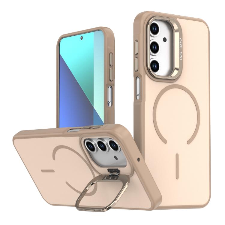 Contrasto di colori brillante, sensazione al tatto simile alla pelle, supporto per fotocamera, custodia per telefono MagSafe, For Samsung Galaxy A13 5G / 4G