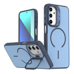 Contrasto di colori brillante, sensazione al tatto simile alla pelle, supporto per fotocamera, custodia per telefono MagSafe, For Samsung Galaxy A13 5G / 4G