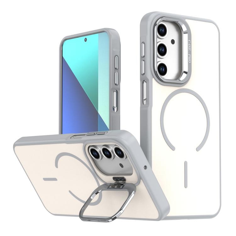 Contrasto di colori brillante, sensazione al tatto simile alla pelle, supporto per fotocamera, custodia per telefono MagSafe, For Samsung Galaxy A13 5G / 4G