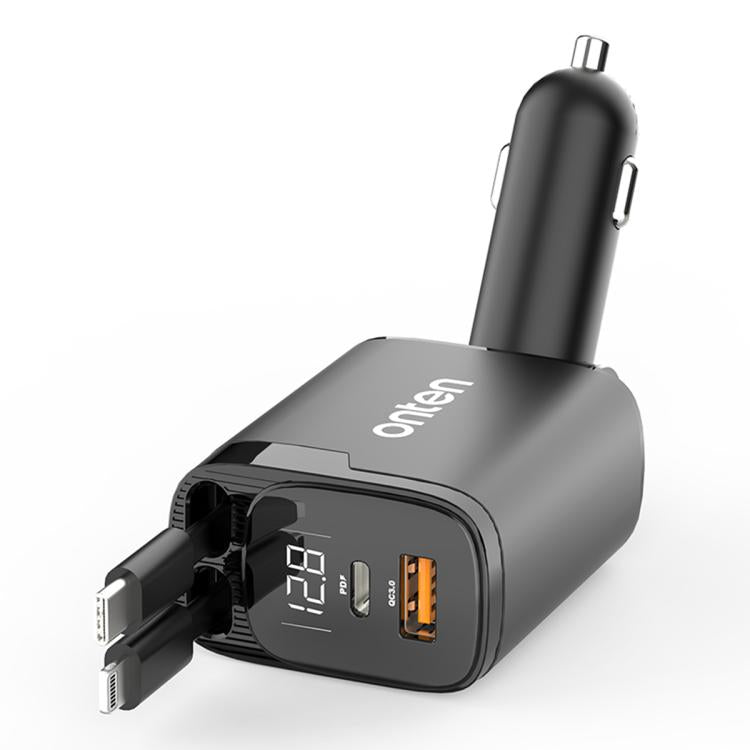 Caricabatterie da auto Onten CW72 4 in 1 USB e Type-C